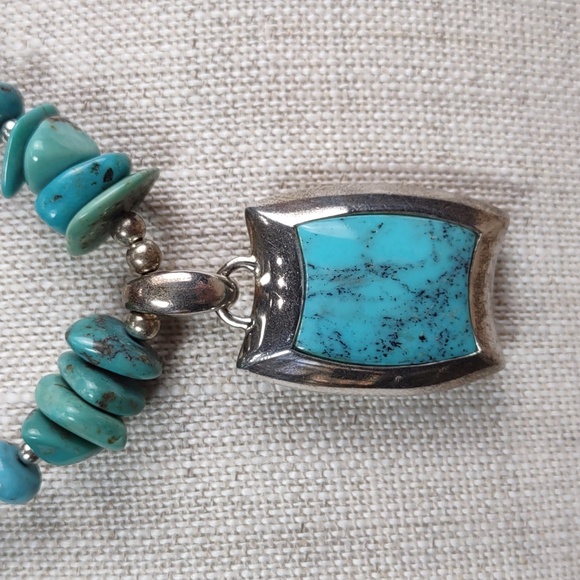 Barse Turquoise/Sterling Silver Necklace - Picture 2 of 11